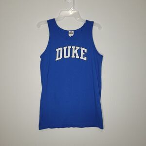 Duke blue devils college blue white tabk top collegiate size small